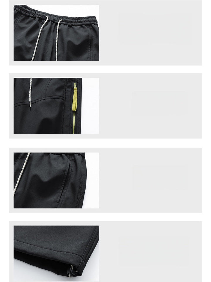 Outdoor Sports Side Opening Zipper Breathable Water Proof Straight Hiking Pants