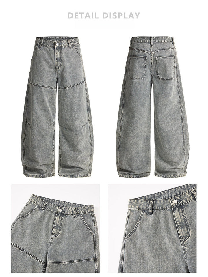 Liber Autumn Neutral wear Pocket decoration Solid Color Pants