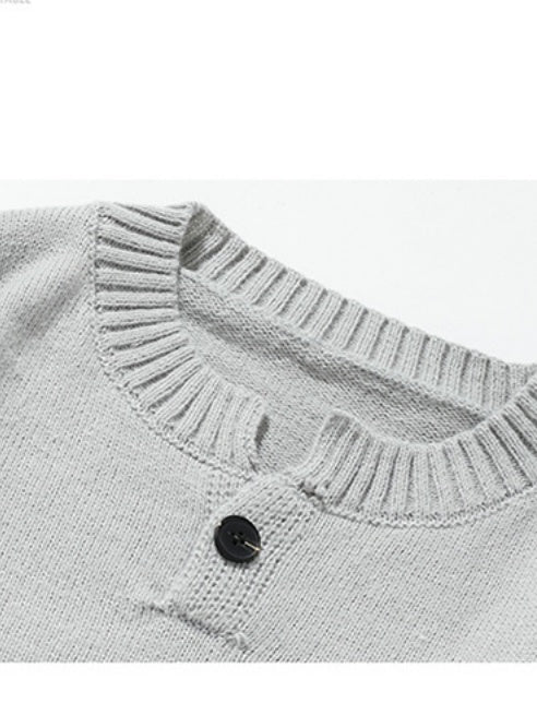 Old Money Style Leisure Solid Color V-neck Ins All-match Sweater