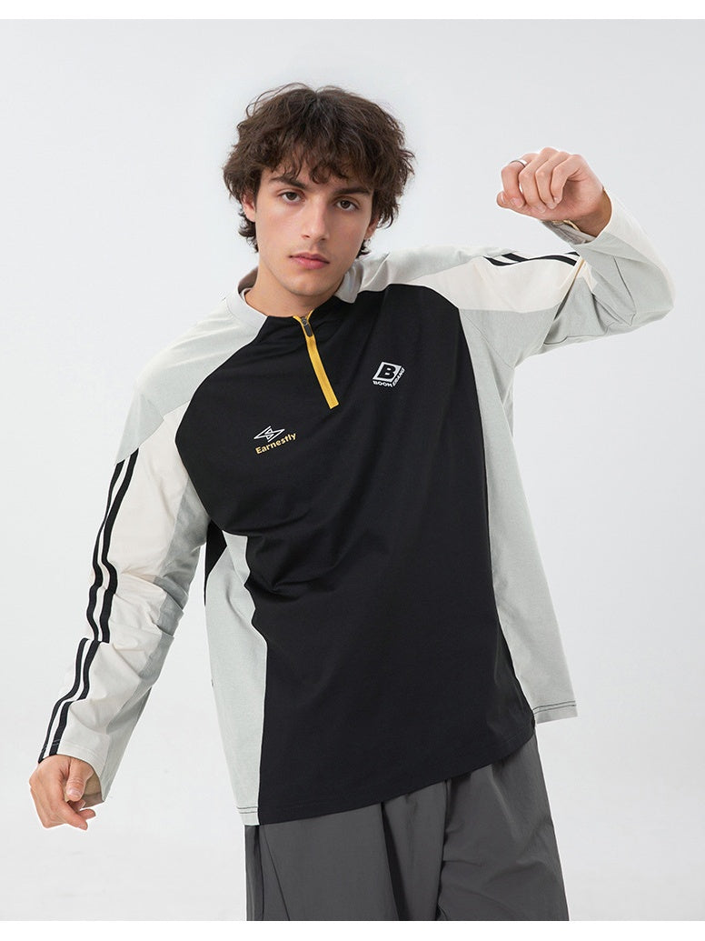 Liber Autumn Men's Color matching T-shirts