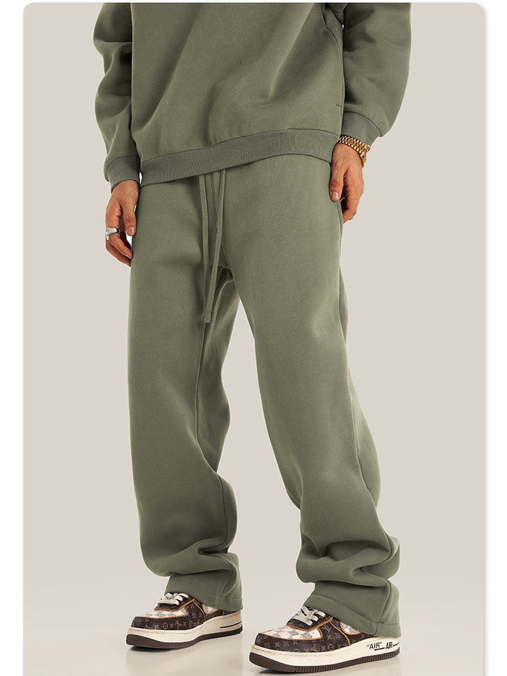 Loose Plush All-match Straight-leg Sweatpants