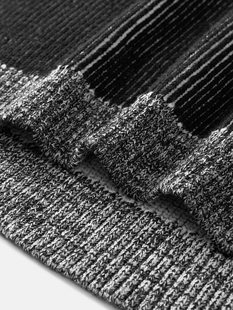 Cleanfit Two-color Loose All-match Crew Neck Sweater