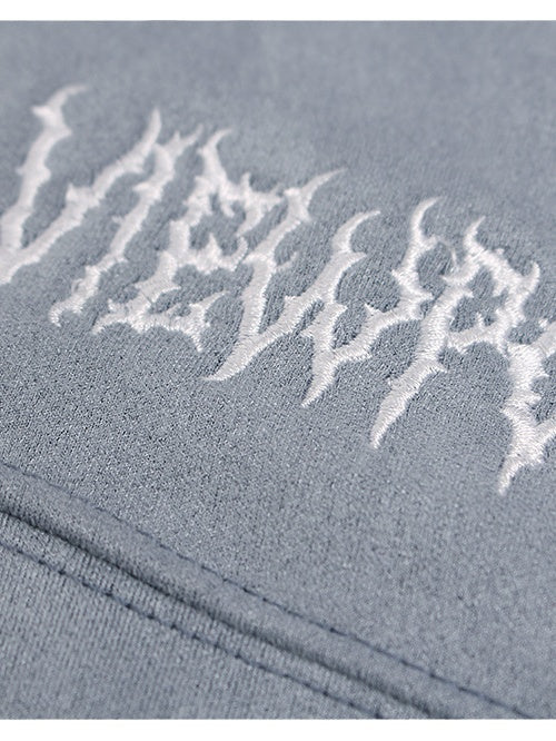 Neutral wear Embroidered Pattern Solid Color Sweatshirts&Hoodies