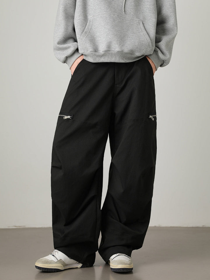 Liber Autumn Men's None Solid Color Pants