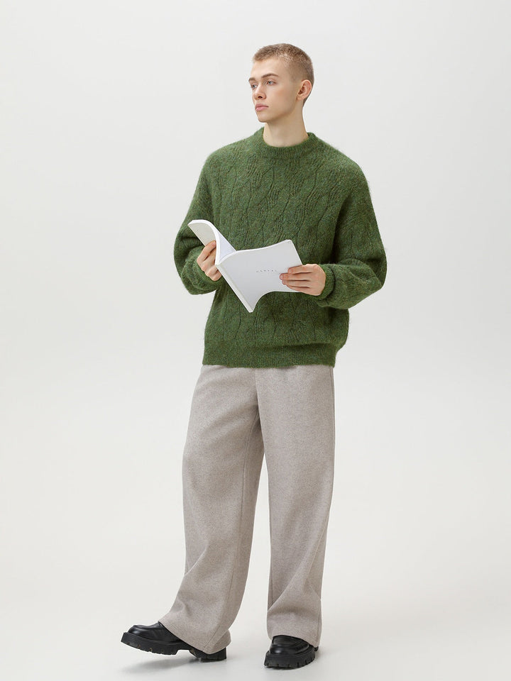 Liber Autumn Neutral wear Ribbed hem Sweaters