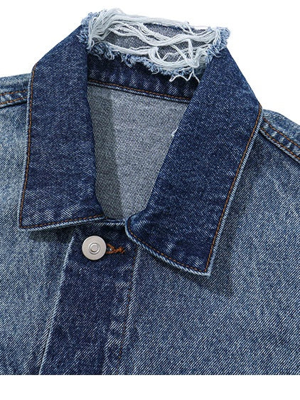 Washing Hole Denim Jacket