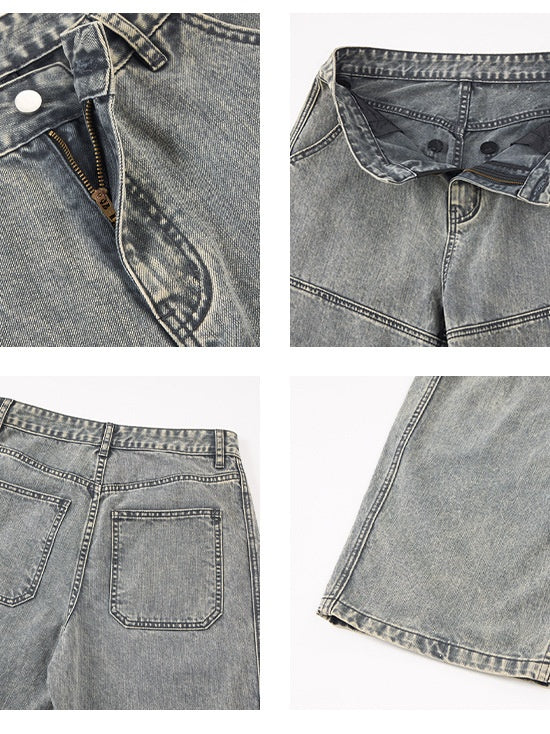 Liber Autumn Neutral wear Pocket decoration Solid Color Pants