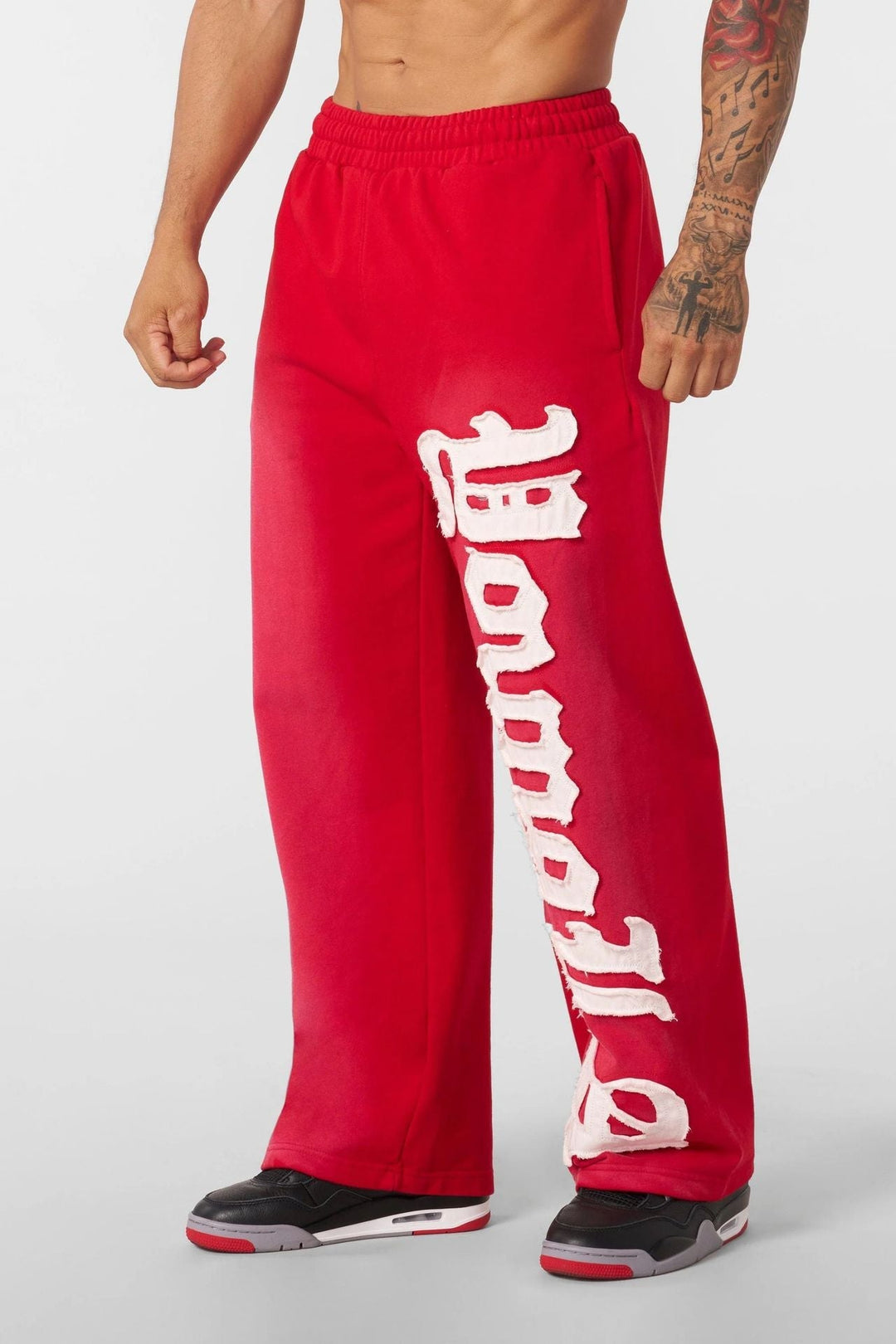 Printed Fitness Straight Jogging Pants