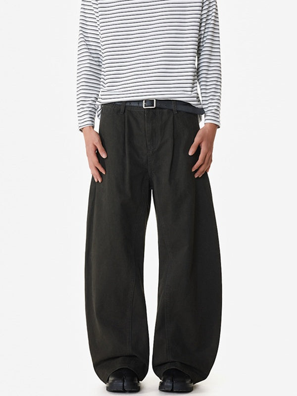 Silhouette Machete Leisure Versatile Wide-leg Trousers