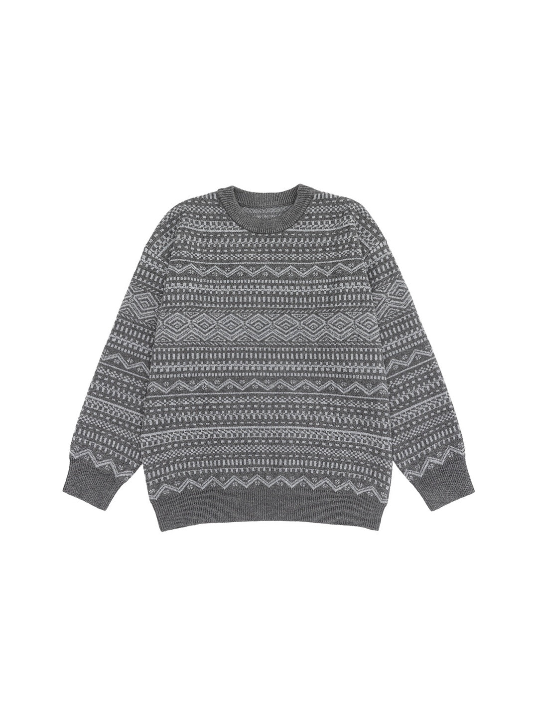 Retro Fair Isle Pattern Sweater Sweaters