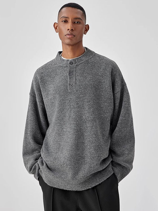 Liber Autumn Men's Buttons Sweaters