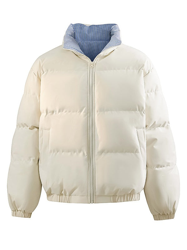 Retro Simplicity Loose Cotton-padded Jacket