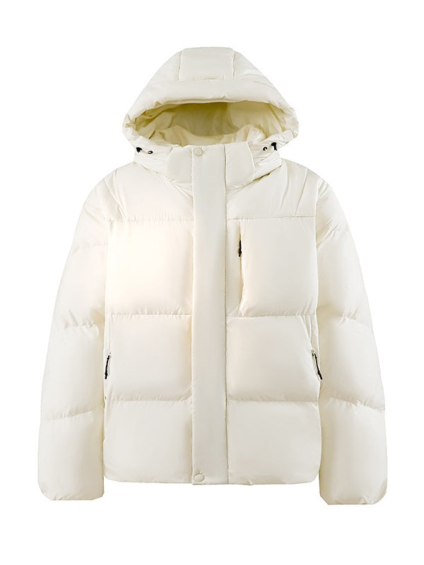 Dopamine Outdoor Three Defenses Multiple Pockets Hooded Cotton Clothes Coat