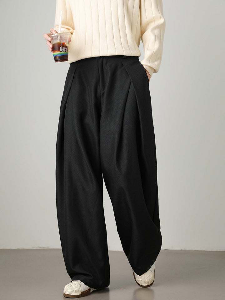 Liber Autumn Men's None Solid Color Pants