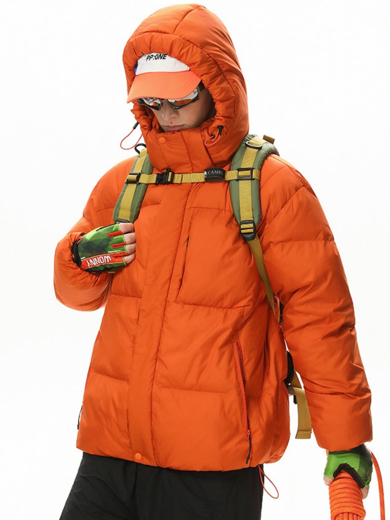 Dopamine Outdoor Three Defenses Multiple Pockets Hooded Cotton Clothes Coat