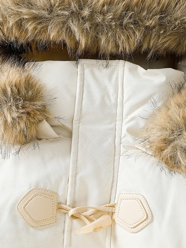 Extended Thickening Protection From Cold Keep Warm Mid-length Coat