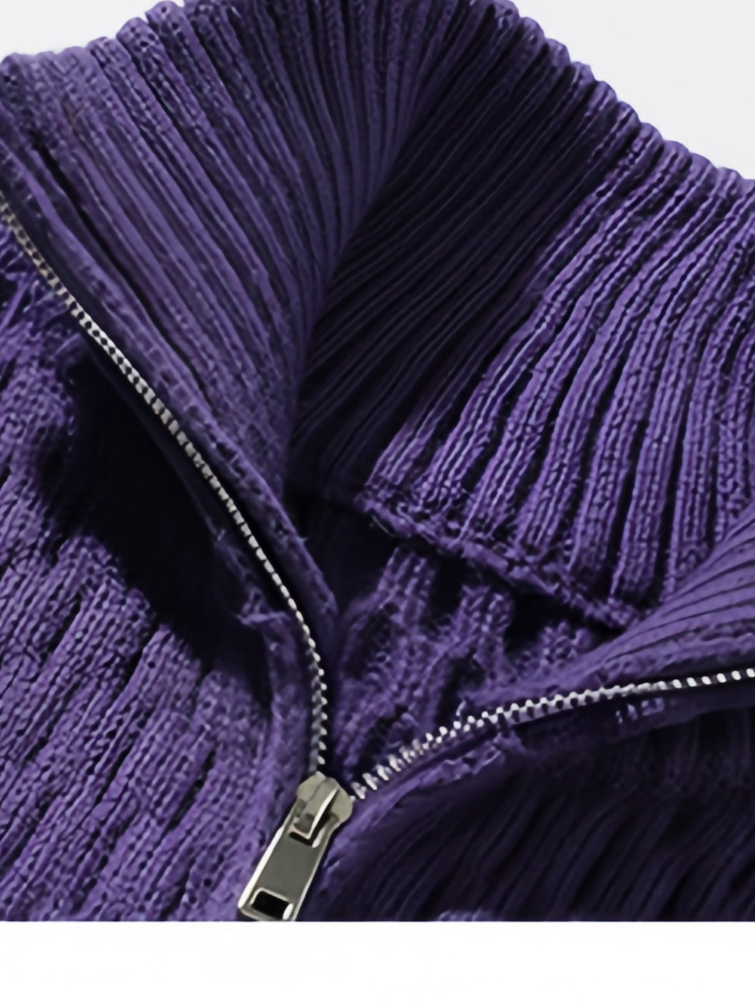 Coarse-pitted Fried Dough Twist Half Zipper Loose Hood Old Money Style Sweater