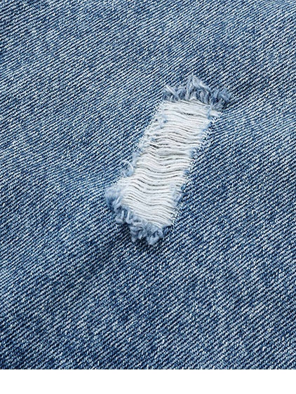 Washing Hole Denim Jacket