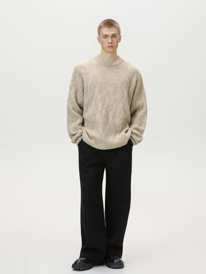 Liber Autumn Neutral wear Ribbed hem Sweaters