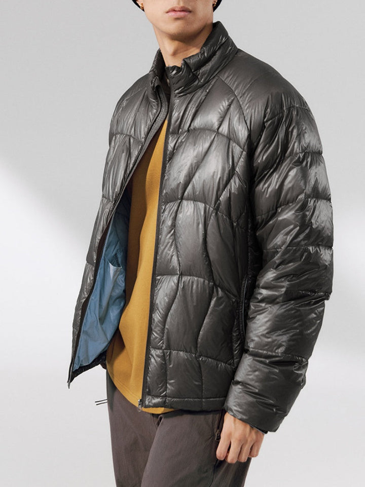 Dandelion Lightweight Stand Collar 90 Velvet Storage Down Jacket