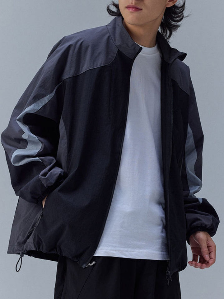 Outdoor Lightweight Water-repellent Colorblock Windbreakers