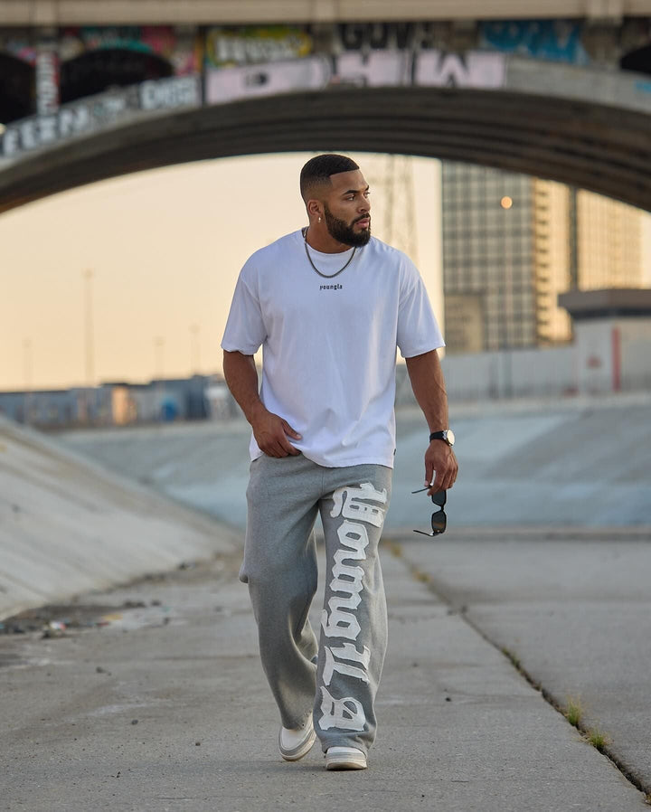 Printed Fitness Straight Jogging Pants