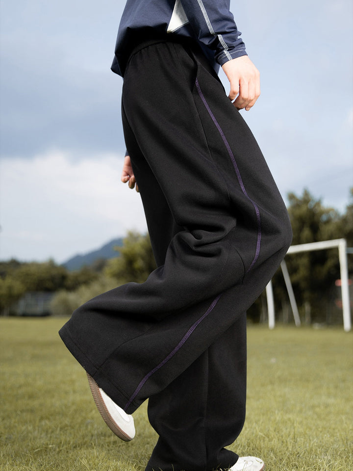 Liber Autumn Men's Embroidery Stripes Pants