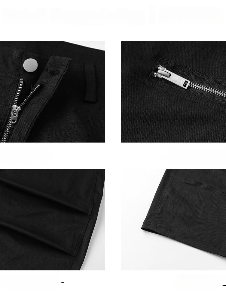 Liber Autumn Men's None Solid Color Pants