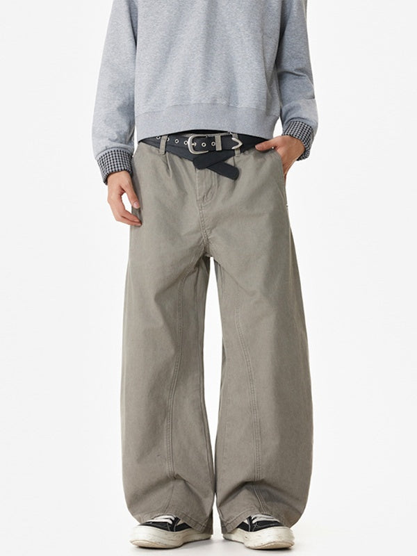 Silhouette Machete Leisure Versatile Wide-leg Trousers