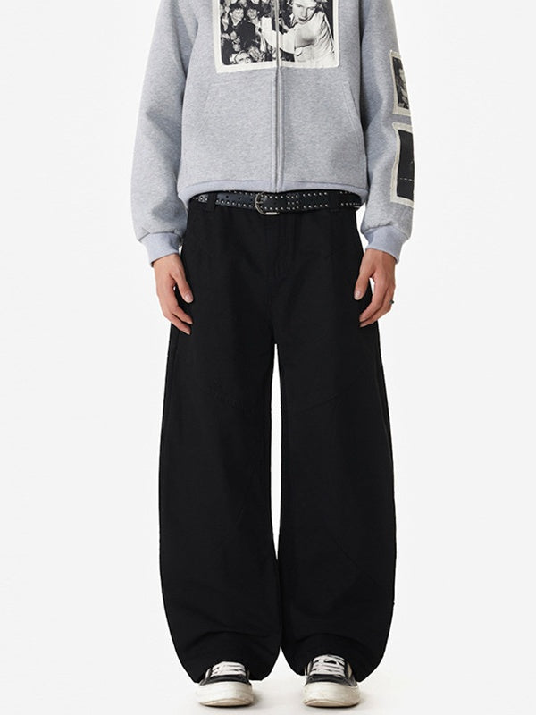 Silhouette Machete Leisure Versatile Wide-leg Trousers