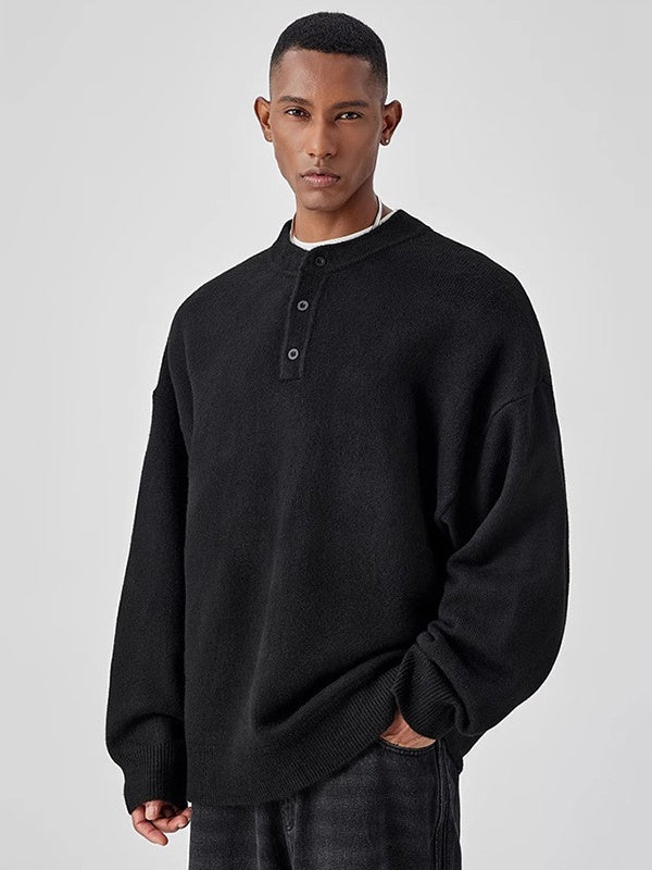 Liber Autumn Men's Buttons Sweaters