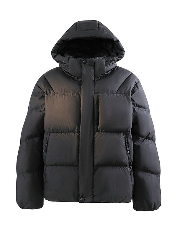 Dopamine Outdoor Three Defenses Multiple Pockets Hooded Cotton Clothes Coat