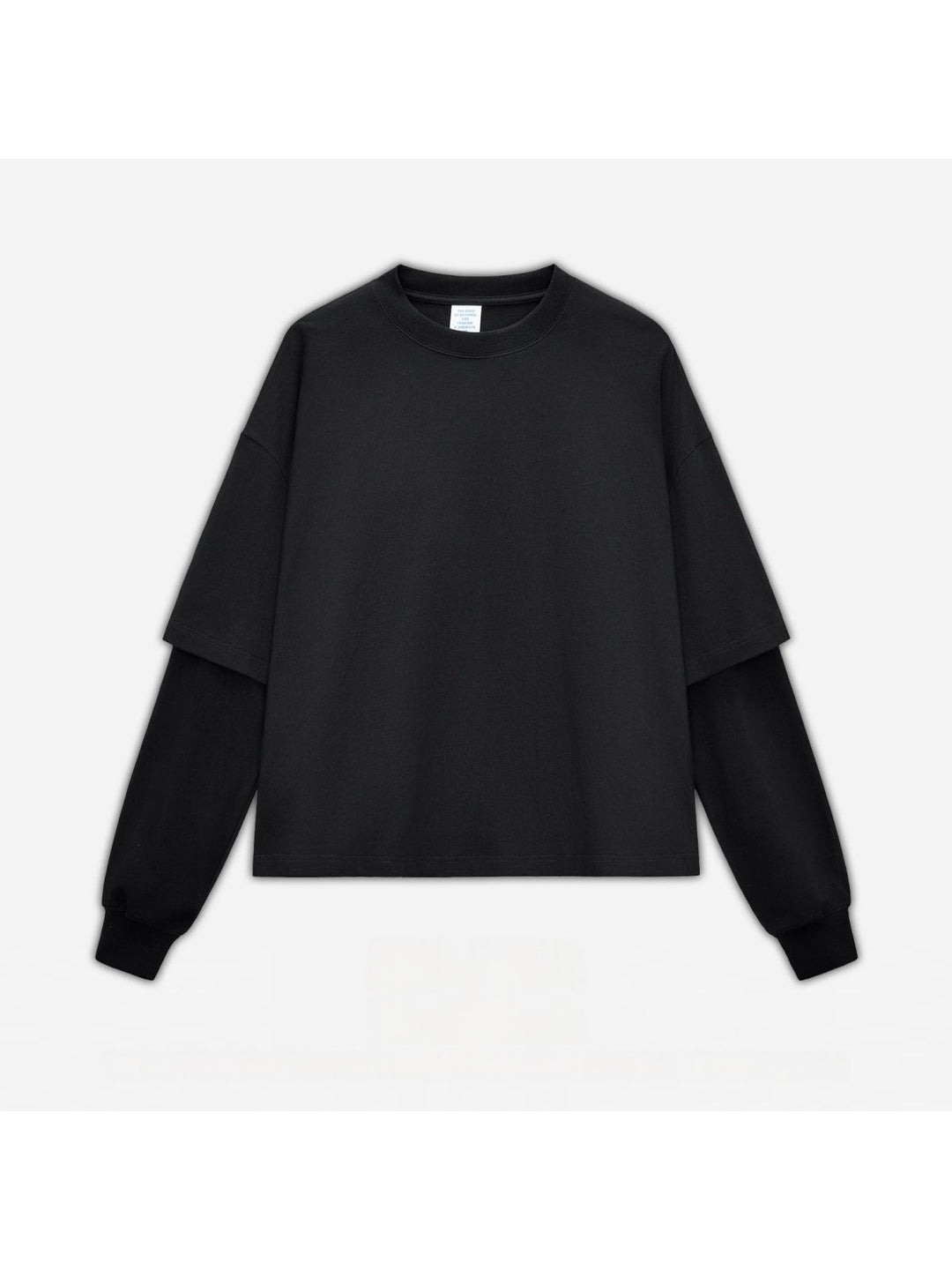 Liber Autumn Neutral wear Color matching Solid Color T-shirts