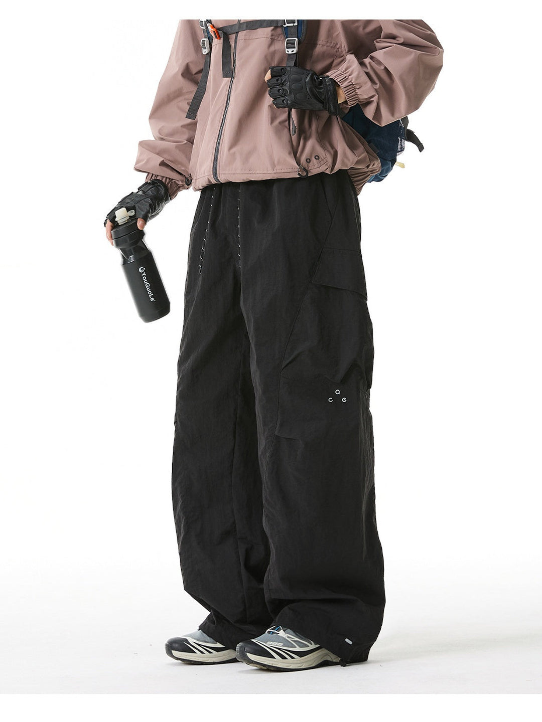 Outdoor Water-repellent Side patch pockets Tooling Loose Versatile trousers