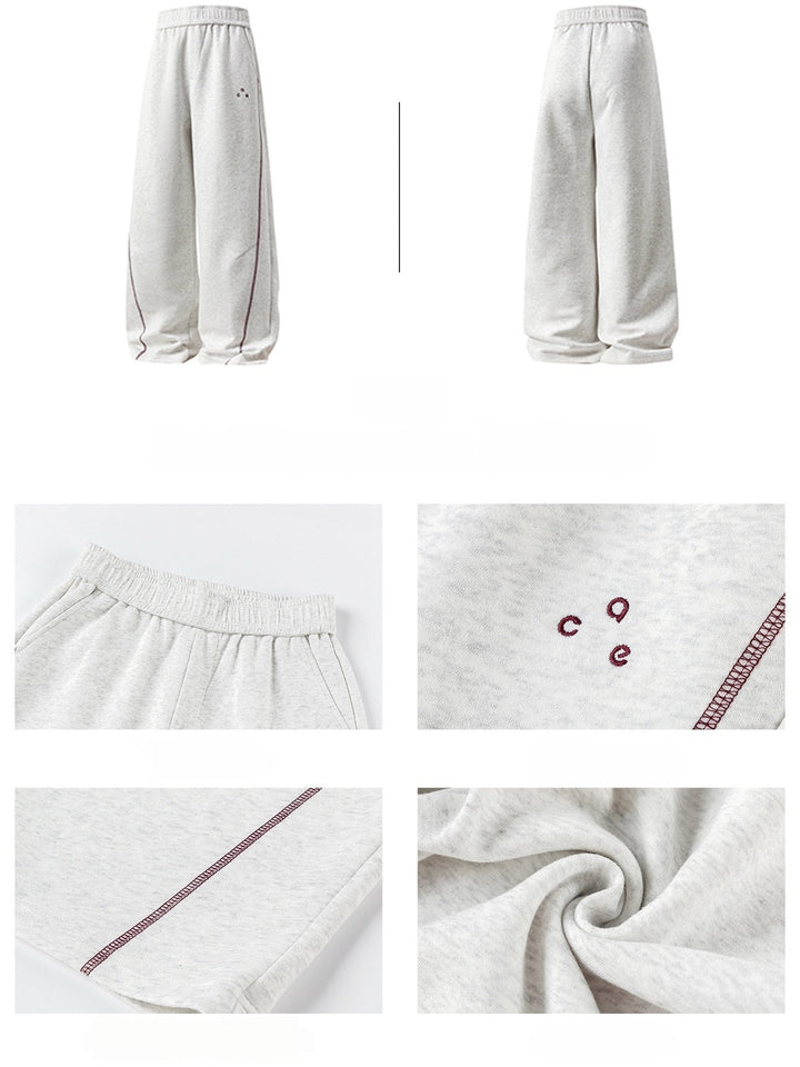 Liber Autumn Men's Embroidery Stripes Pants