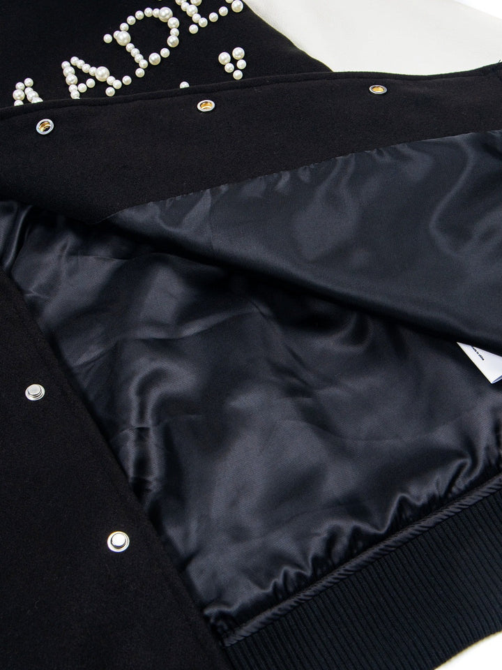 Splicing Contrasting Colors Loose College Style Baseball Uniform