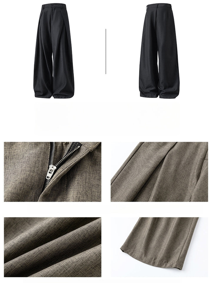 Liber Autumn Men's None Solid Color Pants