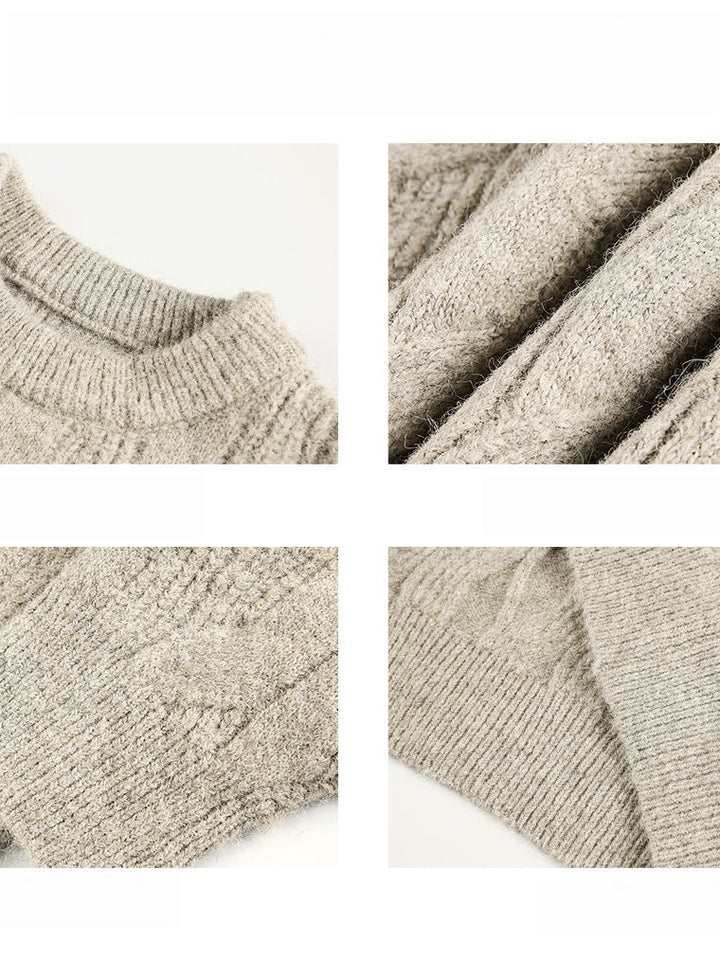 Liber Autumn Neutral wear Ribbed hem Sweaters