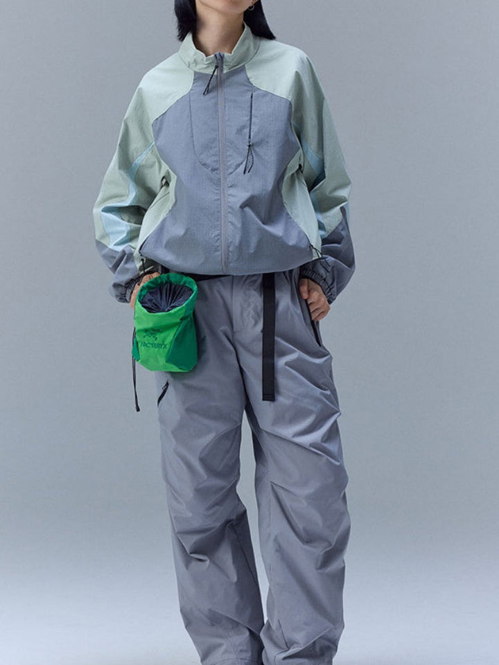 Outdoor Lightweight Water-repellent Colorblock Windbreakers