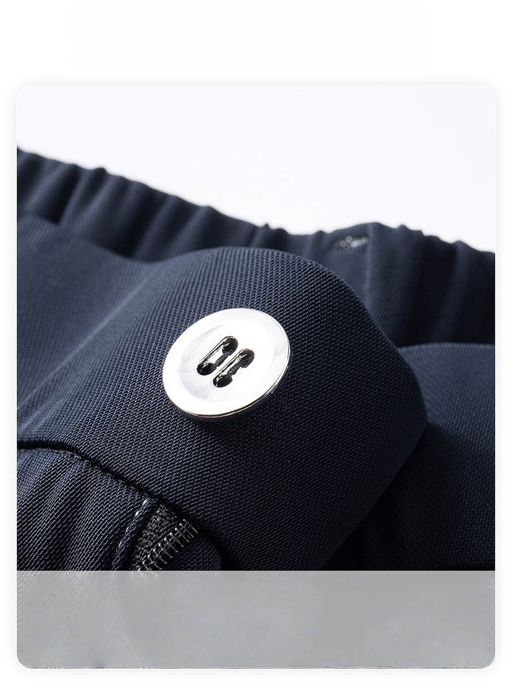 Liber Autumn Men's Ming line Solid Color Pants