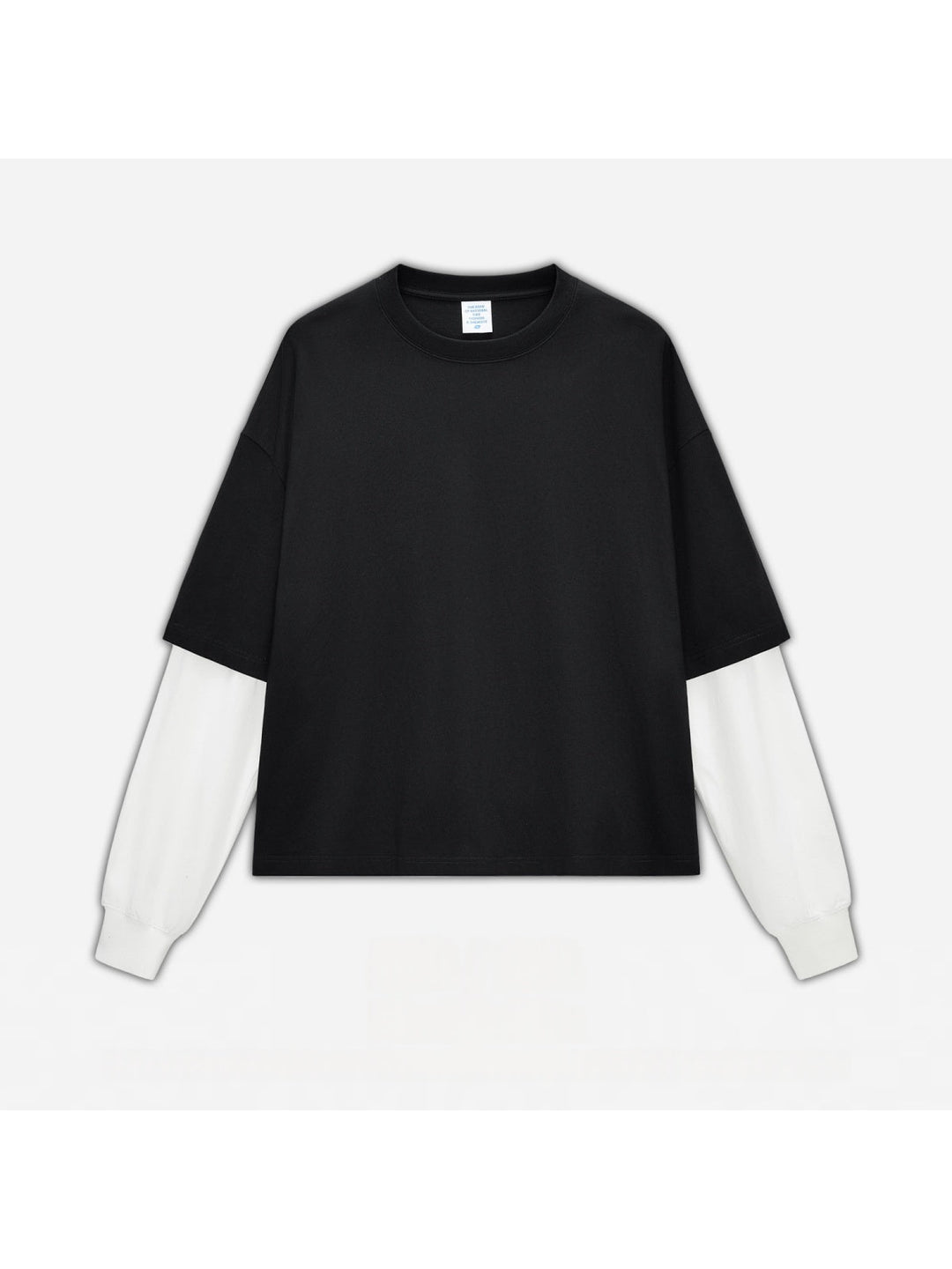 Liber Autumn Neutral wear Color matching Solid Color T-shirts