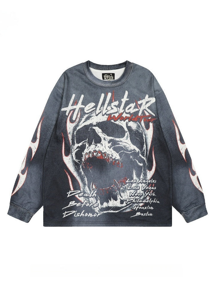 Liber Autumn Neutral wear Printed Skull T-shirts