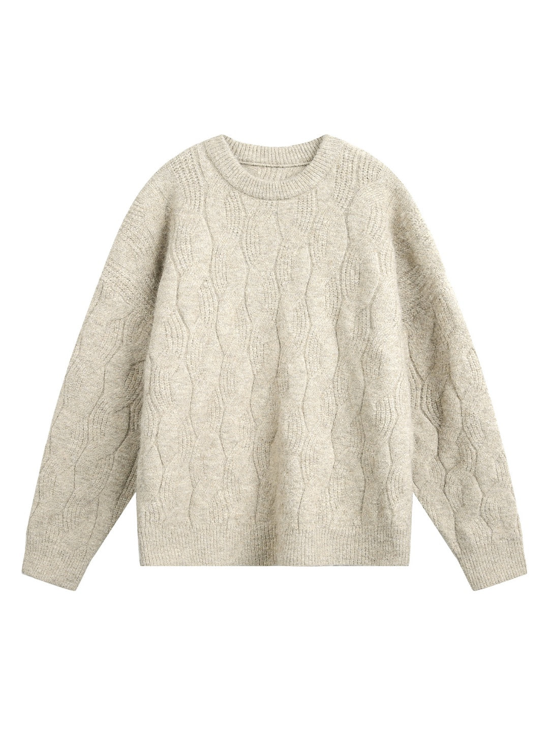 Liber Autumn Neutral wear Ribbed hem Sweaters