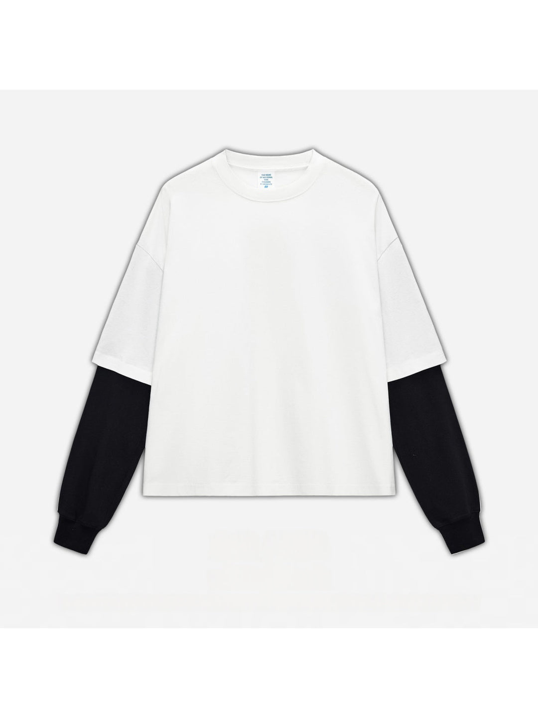 Liber Autumn Neutral wear Color matching Solid Color T-shirts