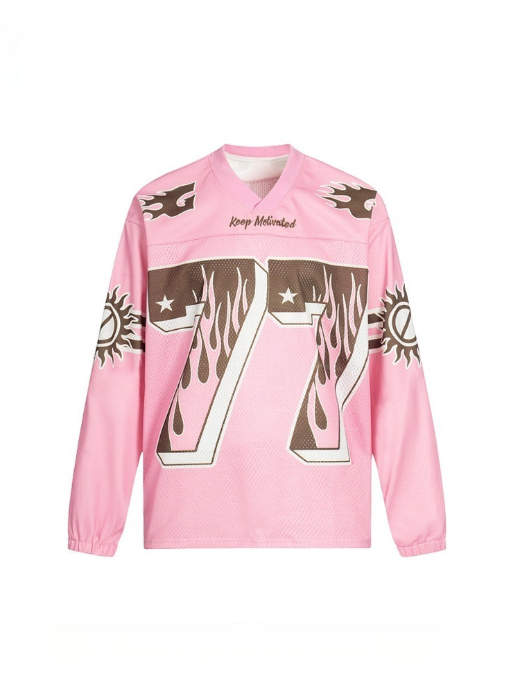 Liber Autumn Neutral wear Splicing Letter T-shirts