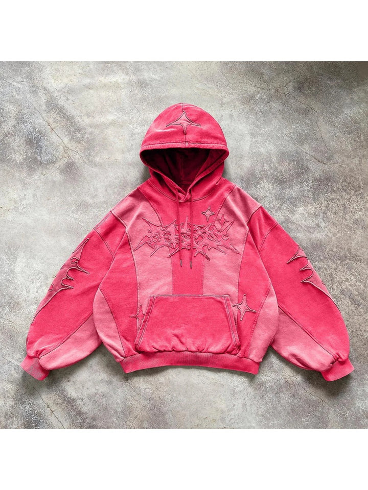 Neutral Color Block Hoodies