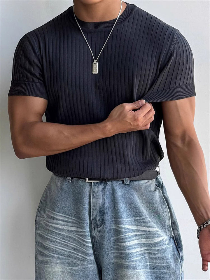 Liber Summer Men's Jacquard T-shirts