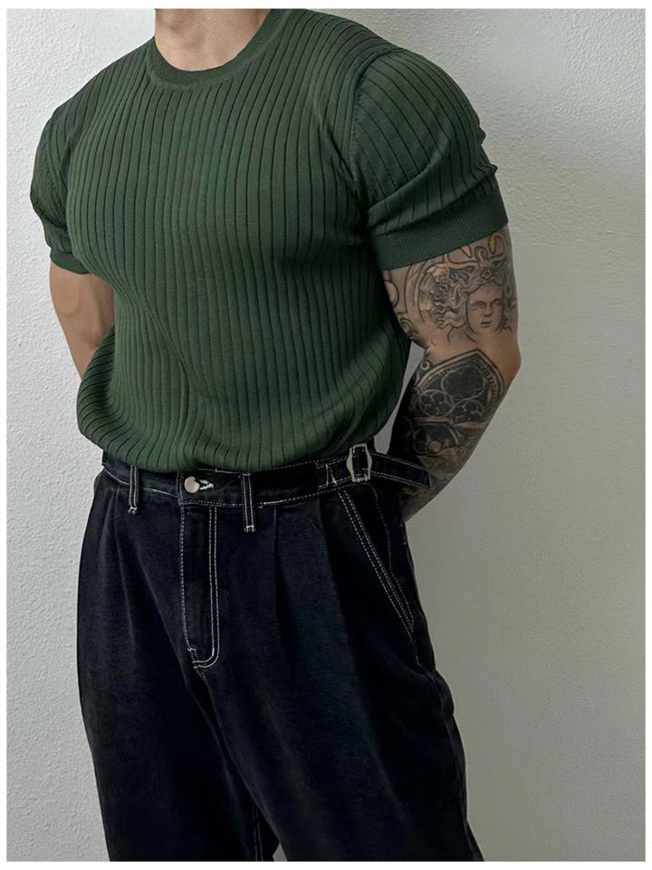 Liber Summer Men's Jacquard T-shirts